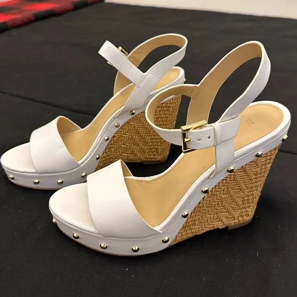 Michael Kors Shoes Must Go Michael Kors White Wedges Poshmark